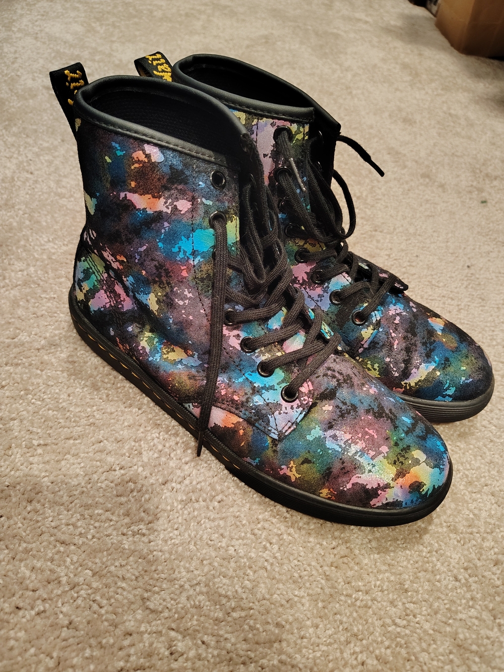 Color Splash High-Top Women's Boots - Multicolor